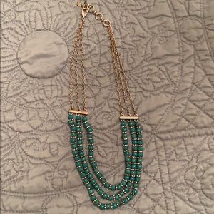 Turquoise & silver 3 strand necklace